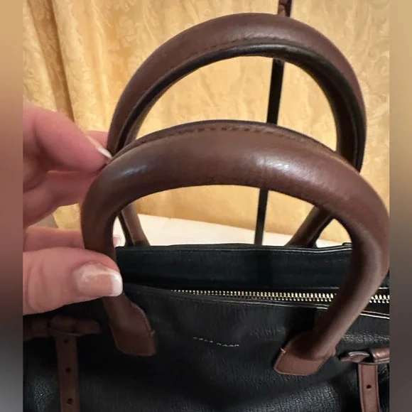 Cole Haan Leather 2-way Tote with Removable Strap EUC